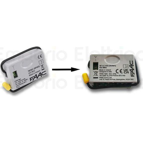 faac récepteur omnidec 433 mhz xf lc 433 787841 (ex 319006 e 787831) (1/3)