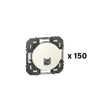 Lot de 150 prises RJ45 catégorie6 FTP dooxie finition blanc LEGRAND 600613