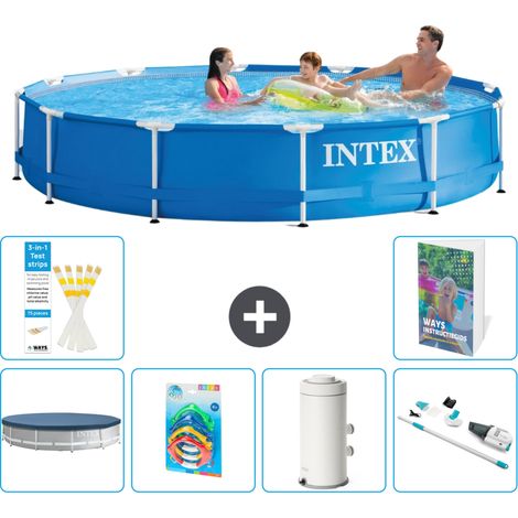 Frame Pool Rund - 366x76 cm - 7-teilig S95