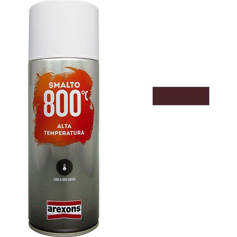 Smalto Alta Temperaura Spray 800° Arexons Vernice Pittura Motori Forni Stufe - Colore: Marrone