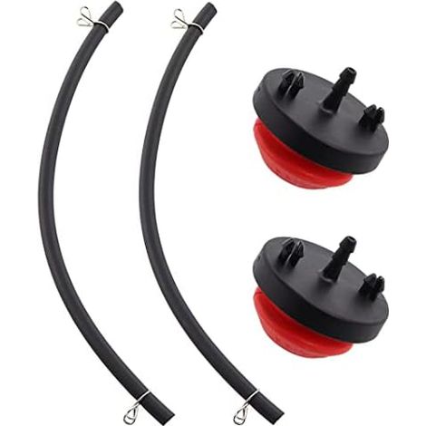 Primerbirne, 2er-Pack, Kraftstoffpumpe mit Kraftstoffschlauch für Tecumseh AV520 HMSK100 HMSK105 HMSK110, ersetzt 570682 570682A 32180C 751-10639, 951-10639A (1/5)