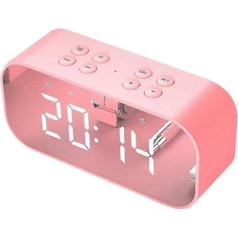 Réveil de chambre/bureau, réveil numérique avec haut-parleur Bluetooth, idéal pour les gros dormeurs. (1/5)