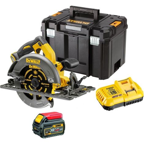 Dewalt DCS576T1 54v XR Flexvolt Circular Saw 190mm Track Plunge Rail Base - 6ah (1/3)