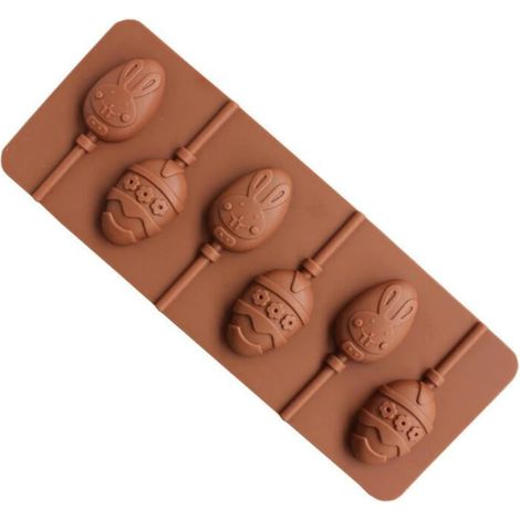 Stampo in silicone per lecca-lecca a forma di uovo di Pasqua (1/3)