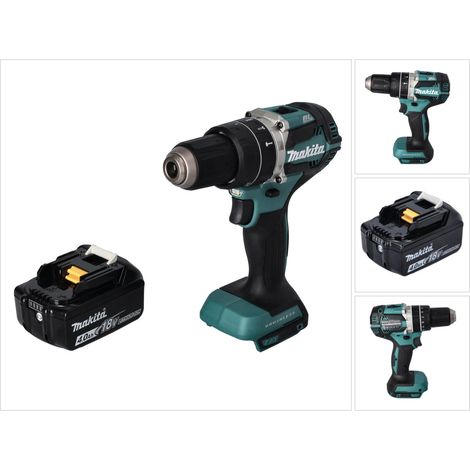 Makita DHP 484 M1 Akku Schlagbohrschrauber 18 V 54 Nm Brushless + 1x Akku 4,0 Ah - ohne Ladegerät (1/5)