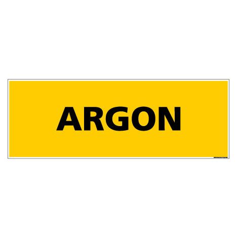 Panneau de Signalisation danger ARGON (C0098) - Adhésif - 210 x 75 mm