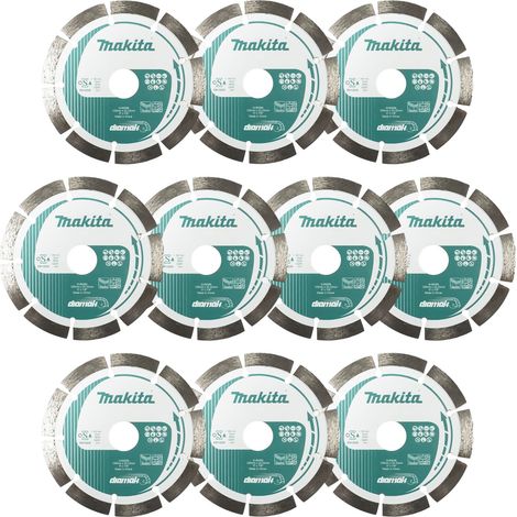 Makita 10x disque à tronçonner diamanté 125 x 22,23 mm ( 10x D-80086 )