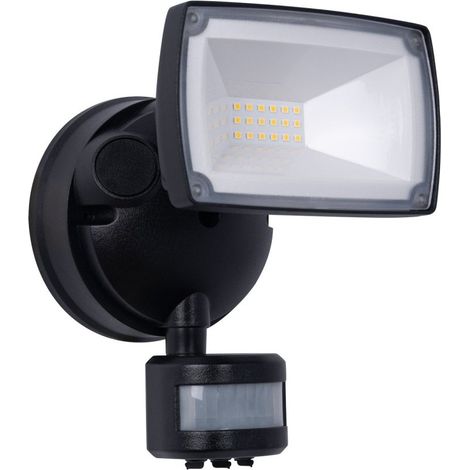 Barcelona Led – Proyector LED de pared exterior 15W con sensor PIR – IP54, 1500 lúmenes, blanco neutro 4000K – Alcance 10m, ángulo 120°