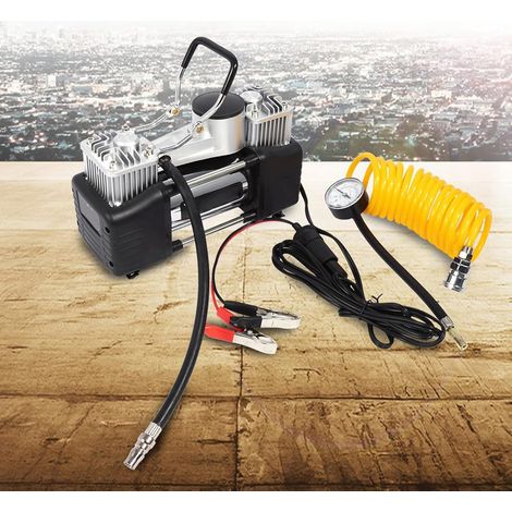 Pompe à Pression Portative 12V, Mini Compresseur d'air Portable 150PSI, Gonfleur de Pneus de Voiture, Kit Portable, Pompe à Pression 12V (1/4)