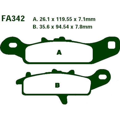 Pastiglie freno EBC FA342R
