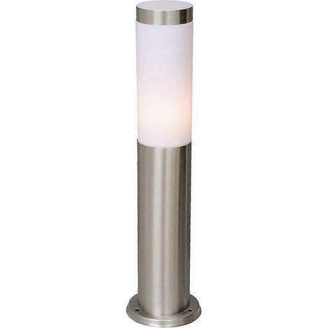 Lampadaire d'extérieur contemporain, acier inoxydable et acrylique, pour jardin, piscine, allée, IP44, 1 x 40 W, culot E27 [classe énergétique A] (1/3)