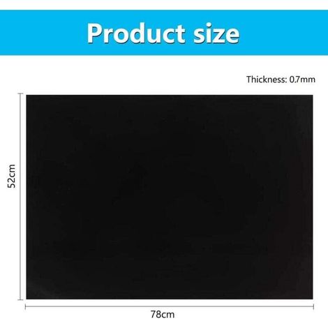 Tappetino protettivo in silicone per piano cottura a induzione, 52 x 78 cm, ampio tappetino protettivo per piano cottura a induzione, resistente al calore, isolante per fornelli a induzione (0,7 mm) (1/3)