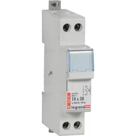 Zylindrischer Sicherungsschalter 1P+N 10x38mm RB318 005818 (1/2)