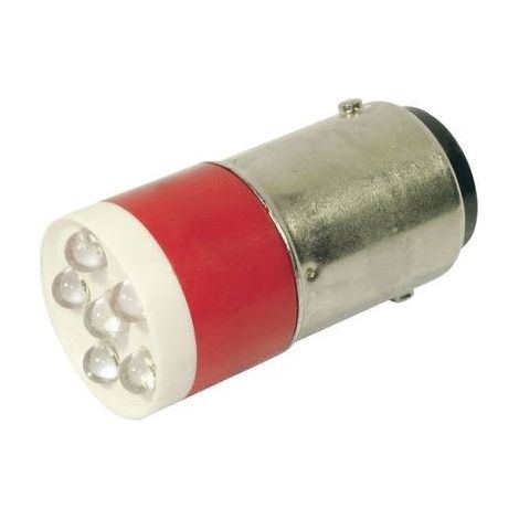CML 18640350C Luce di segnalazione a LED Rosso BA15d 24 V/DC, 24 V/AC 1260 mcd