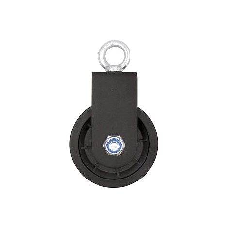 Poulie pivotante simple, système de poulie de 90 mm pour salle de sport avec support en U, galet élévateur pour câble métallique (1/5)