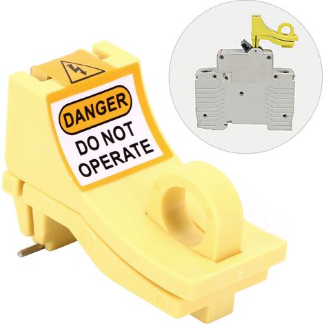 Dispositif de verrouillage de sécurité à goupille pour disjoncteur miniature (1/4)