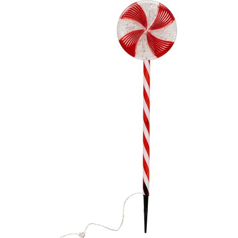 Décoration extérieure sucre d'orge lumineux 20 LED H.70cm - Atmosphera créateur d'intérieur (1/5)