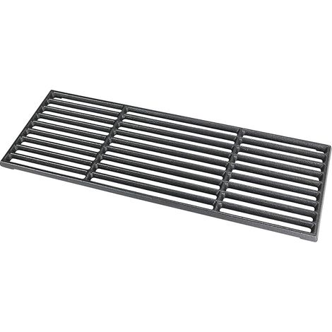 43cm Universelle Noir Plancha de Cuisson pour Char Broil, Enders Boston Black 4 IK Turbo, Gourmet BBQ, Fonte émaillée (1/3), Pièce de Rechange Grille de Cuisson Massive émaillée Grill à Gaz