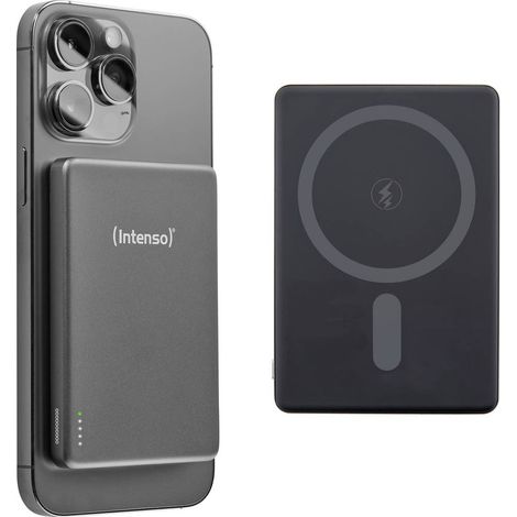 Intenso Intenso Power Bank MW5000 grey Power bank 5000 mAh Consegna di potenza LiPo USB-C® Grigio (1/5)