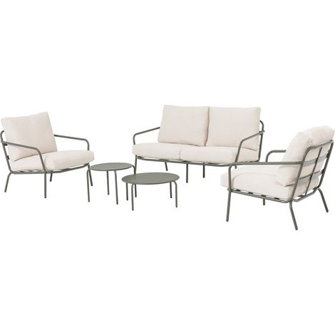 Primaster Gartenmöbel-Set Locarno 2 Sitzer Stahl Sitzgruppe (1/3)