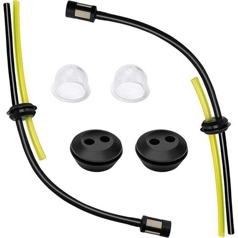 2 Ensembles Universel Filtre à Essence Kit, Durite Essence Debroussailleuse en Caoutchouc, Ampoule D'AmorçAge De Filtre, Joint De RéServoir De Carburant, pour Coupe Herbe, Débroussailleuse (1/4)