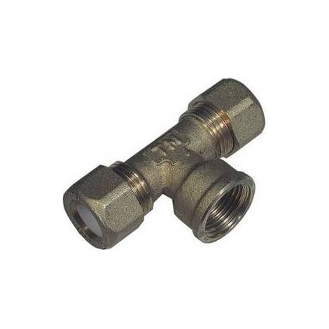 RACCORD MÈRE POUR CUIVRE AVEC OGIVE EN TÉFLON TIEMME Dimensions : 3/4 x 22