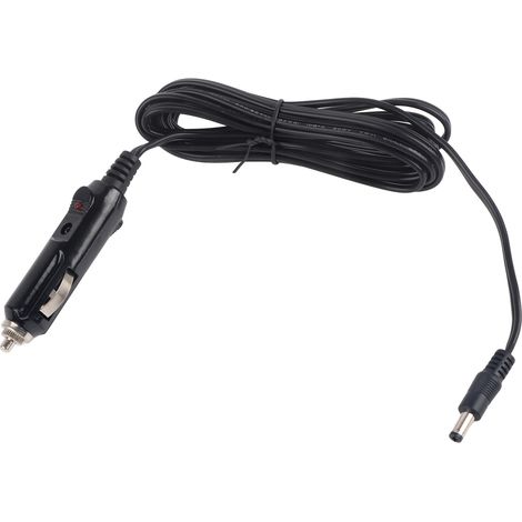 Câble d'alimentation allume-cigare 12V DC 5.5mm x 2.1mm, 3 mètres / 9.8 pieds, adaptateur pour voiture (1/5)