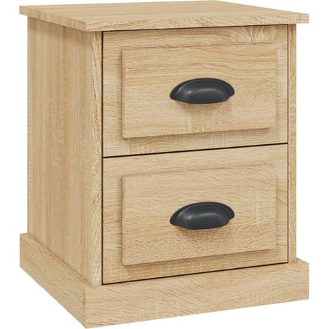 Maison Exclusive - Nachttisch Sonoma-Eiche 39x39x47,5 cm Holzwerk