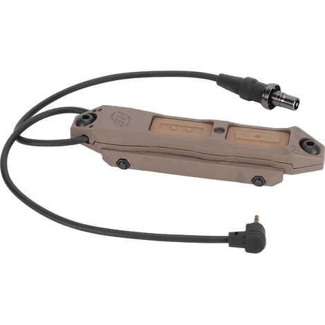 Manueller Doppeldruckschalter für Outdoor-Taschenlampe, passend für PEQ-Lichtzubehör, Doppelschalter (1/5)