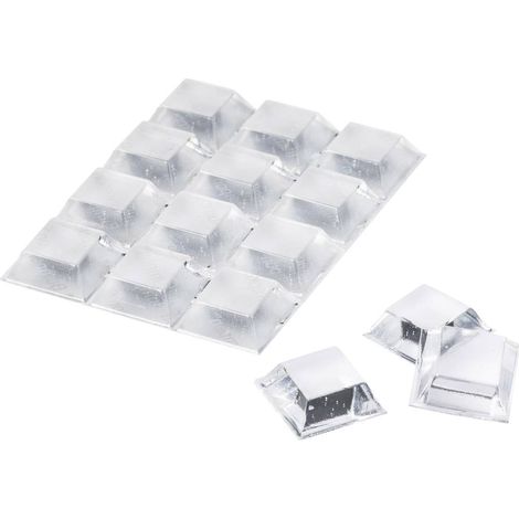 N/A 3M SJ5323T BL autocollant, carré transparent (Ø x H) 20.6 mm x 7.6 mm 12 pc(s) (1/4)