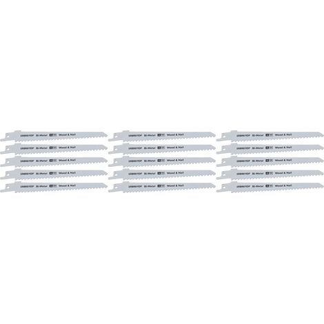 Reciprocating Saw Blade Wood and Nail 6tpi 150mm Length Bi Metal Pack of 15 (1/2)