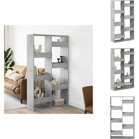 Cloison de séparation gris béton 100x33x175cm bois d'ingénierie - Cloison De Séparation - Cloisons De Séparation - Séparateur De Pièce - Cloison De Bureau (1/5)