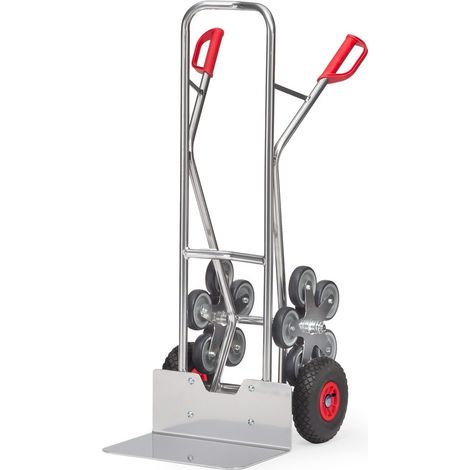 Fetra Aluminium-Treppenkarre, mit fünfarmigen Radsternen, Schaufelbreite 480mm (1/3)