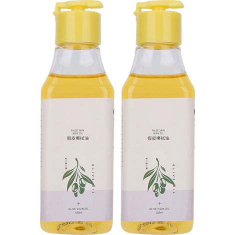 2 Pièces Peau d'Entraînement en Silicone pour Tatouage Semi-Permanent, Nettoyant à l'Huile d'Olive (1/5)