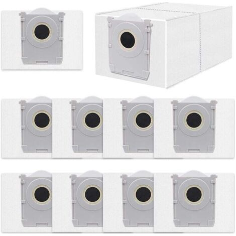 10 sacs à poussière pour aspirateurs robots ECOVACS T50 Pro Omni/T50 Max Pro/T50 Omni/X8 PRO/X9 PRO, accessoires pour sacs à poussière à charbon actif (1/4)