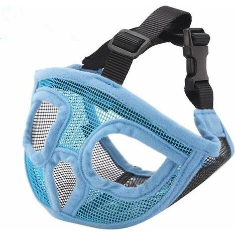 BUNTHAUS Court Museau Chien Muzzle- Réglable Respirant En Maille Muselière Bulldog Pour Piqûres D'Chewing Aboiements Chien Masque Outil D'Exercer Pour Chien (1/5)