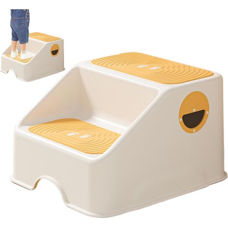 Tabouret de Salle de Bain pour Antidérapant et stable Repose-pieds pour Pour Garçons Filles Tout-Petits Maternelle Crèche Maison Appartement Salle De Bain Cuisine Salle De (1/5)