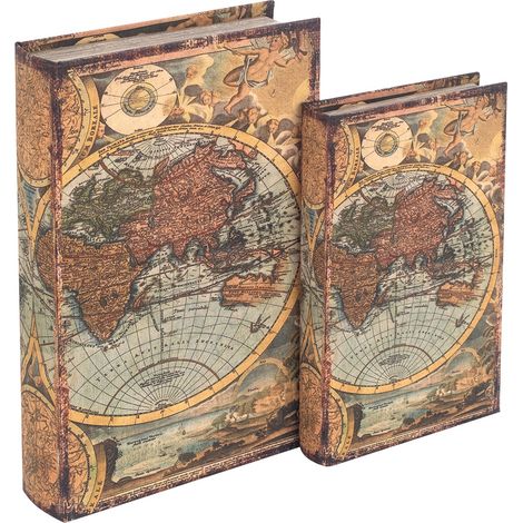 Signes Grimalt Box 2 unités Boîtes du monde BOOD Boîtes de livres orange rectangulaires - 26x17x5cm (1/3)