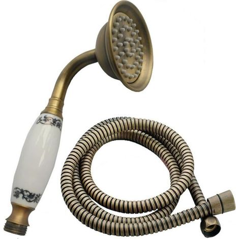 Traditional Retro Style High Pressure Handheld Shower with 1.5m Hose (Antique Copper) (1/5)