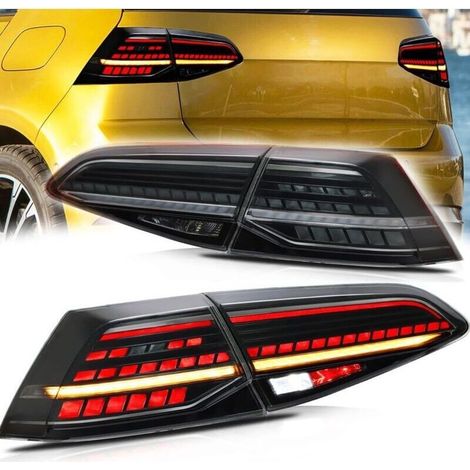 Feu arrière VW Golf 7 MK7 MK7.5 2014-2020 – Clignotant séquentiel – Construction étanche en plastique ABS – Plug and Play (1/4)