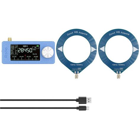 Geeignet für das tragbare Radio SI4732, Frequenzbereich 10 kHz-180 MHz, LSB USB-Taschenradioempfänger, unterstützt AM/FM-Vollband, mit Antenne.
