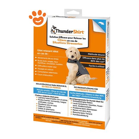 Thundershirt Cappottino Calmante per Cani Taglia XL Riduce Ansia e Stress da Rumori Forti, Ansia da Separazione, Viaggi e Comportamenti Stressanti