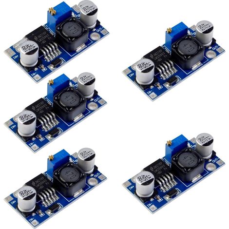 DC Buck Converter DC 3,5-40 V à 1,25-35 V 3 A Step Down Convertisseurs de tension haute efficacité Power Supply Modules (5 packs) (1/5)