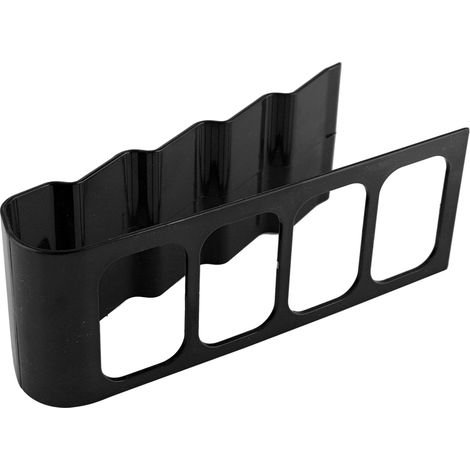 Fernbedienungsablage für Fernseher und DVD-Player mit Smartphone-Halterung – Strapazierfähiger Kunststoff, 4 Fächer, Schwarz (18 cm) (1/5)