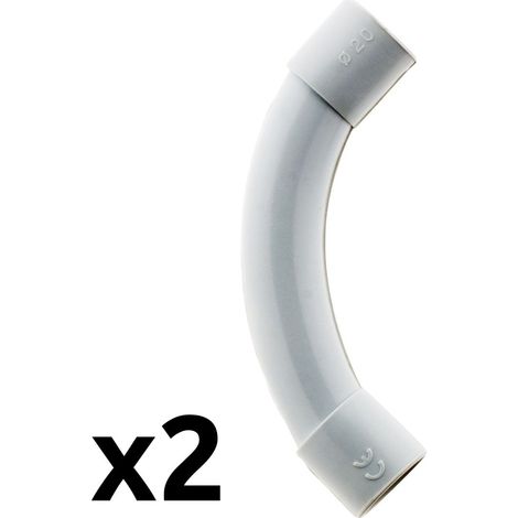 Courbes Pvc ø20mm Grand Rayon Raccords Pvc Grand Rayon Pour Conduits électriques - Hbf