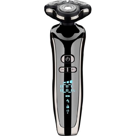 1 Rasoir électrique argenté pour homme, tondeuse à barbe électrique 4D, tondeuse à cheveux, rasage pour adultes (1/5)
