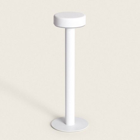 Lámpara de Mesa LED Portátil con Batería USB Recargable Bunza Blanco