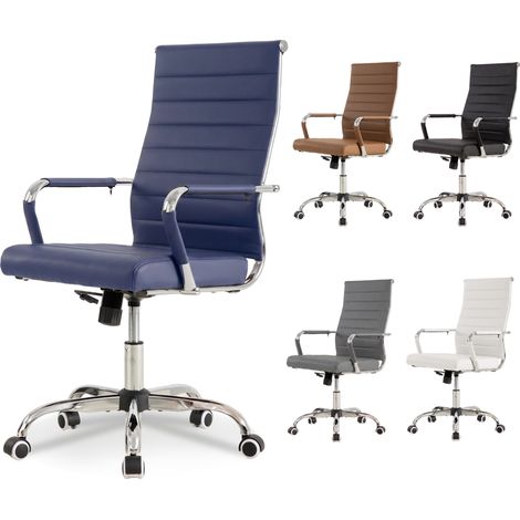 Bürostuhl, ergonomisch, 60 x 60 x 101 cm, marineblau (1/5)