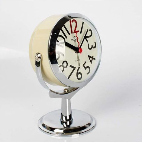 horloge murale horloge de table pour salon décor chambre salle de bains petites horloges de table réveil analogique à piles muet ne coche pas moderne simple horloge à quartz grand-père horloge (couleu (1/2)