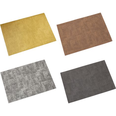 Set De Table En Polyuréthane - Résistant À La Chaleur Jusqu'à 100 °C - Imperméable Et Facile À Nettoyer - Pour Intérieur Et Extérieur - 6 Pièces (1/5)